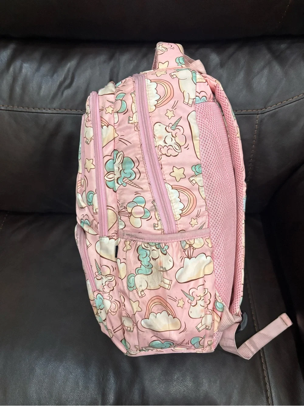Kids Pink Unicorn Backpack - Cute Unicorn Print